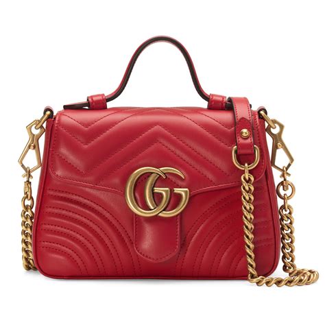 gucci tas rood|gucci leather shoulder bag.